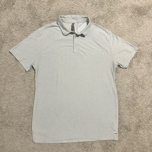 Vuori Men's Strato Tech Gray Polo Shirt